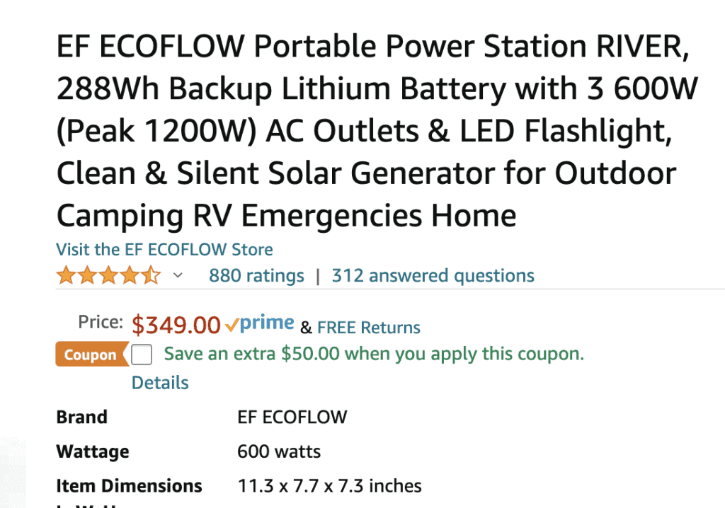 ecoflow river coupon promo code