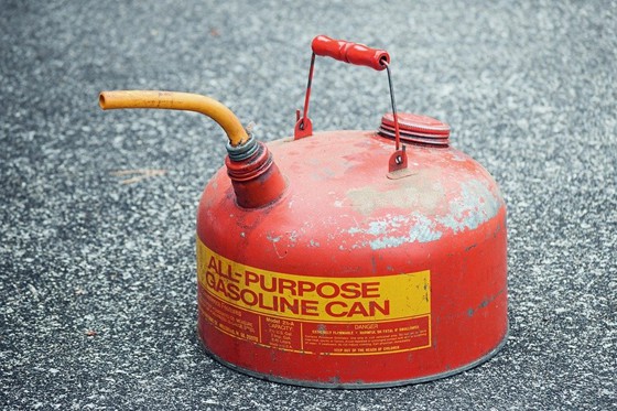 orange all-purpose gasoline can