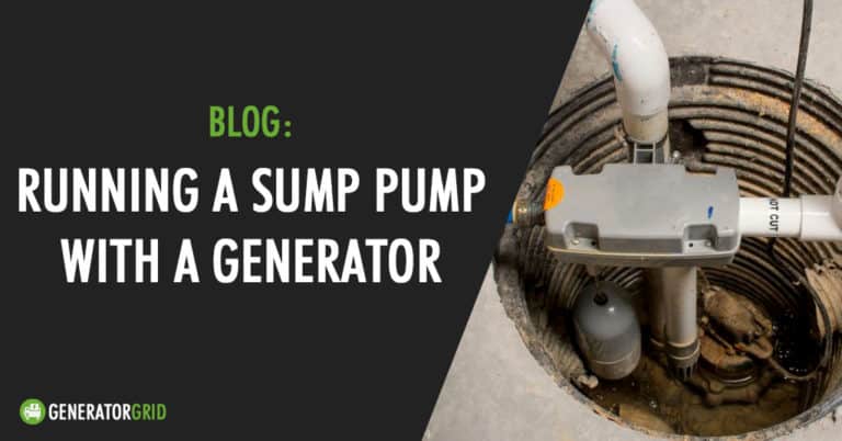 Sump Pump Example Can a Generator Run a Sump Pump? (Examples) - Generator Grid