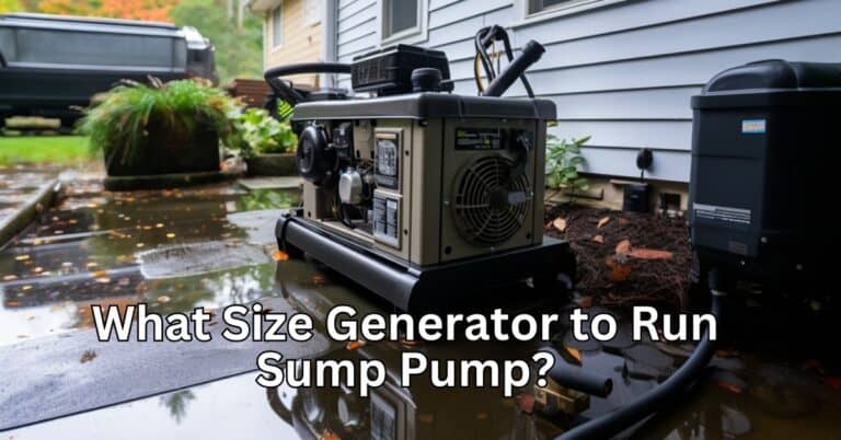 View of What Size Generator to Run Sump Pump: A Detailed Guide